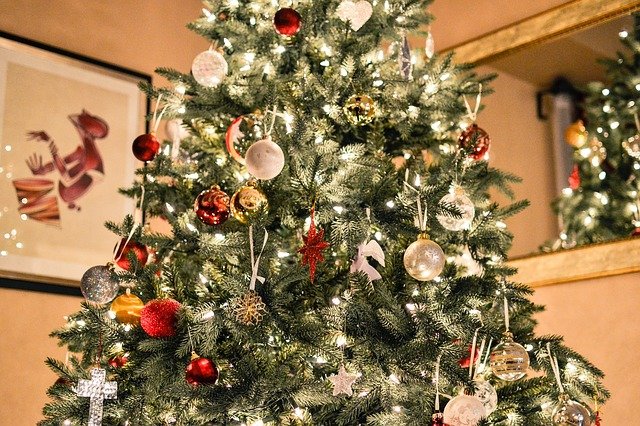 Vánoční stromeček ozdobený - inspirace