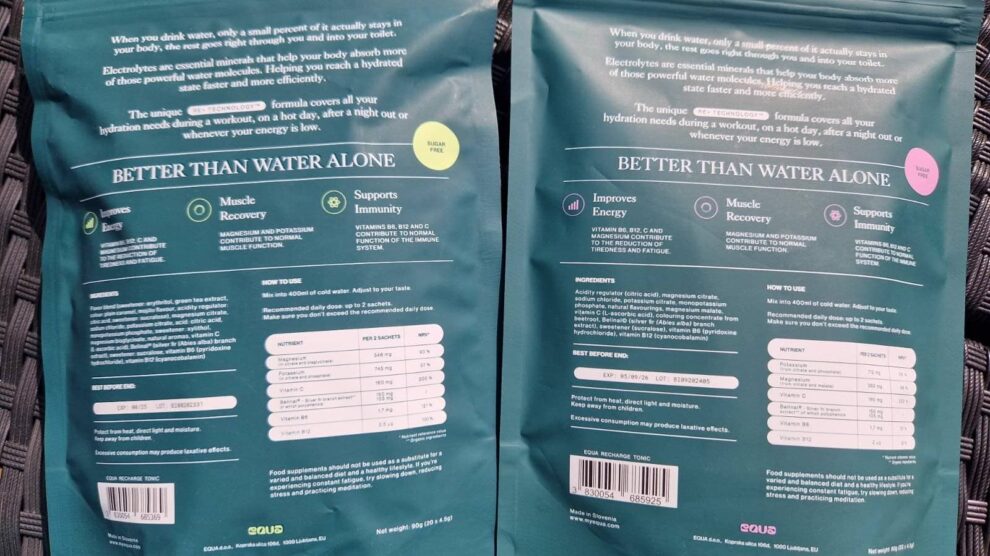 Nápoje EQUA - Recharge