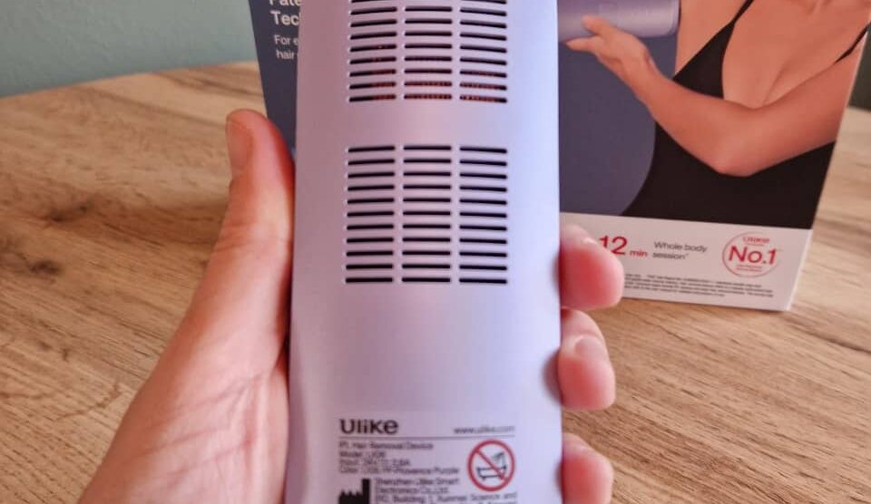 Zadní strana IPL epilátoru Ulike Air 3